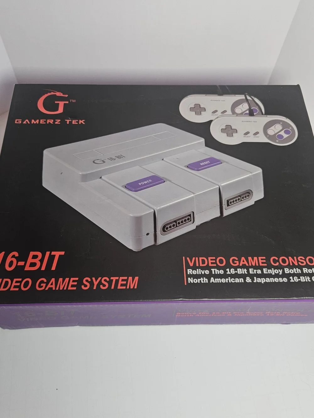 Gamerz Tek 16-Bit Entertainment System Console w/ 2 Controllers